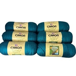 Caron Simply Soft Yarn lot of 6